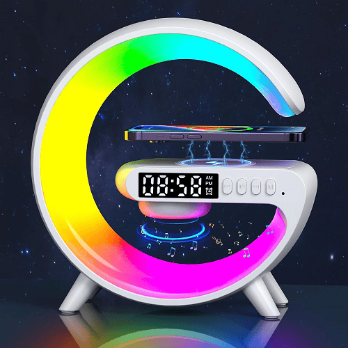 G-shape Multifunctional Lamp & Bluetooth Speaker With Wireless Charging